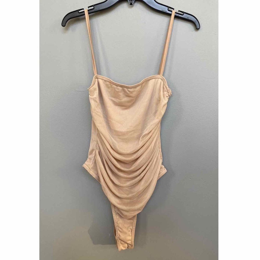 PrettyLittleThing Tan Bodysuit